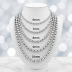 10KT Gold Diamond Cut Moon Chain