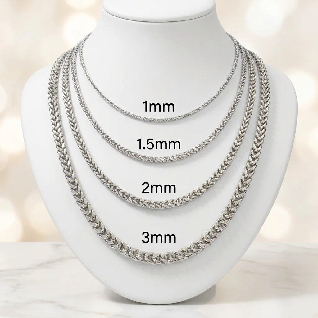 10KT Gold Hollow Franco Chains