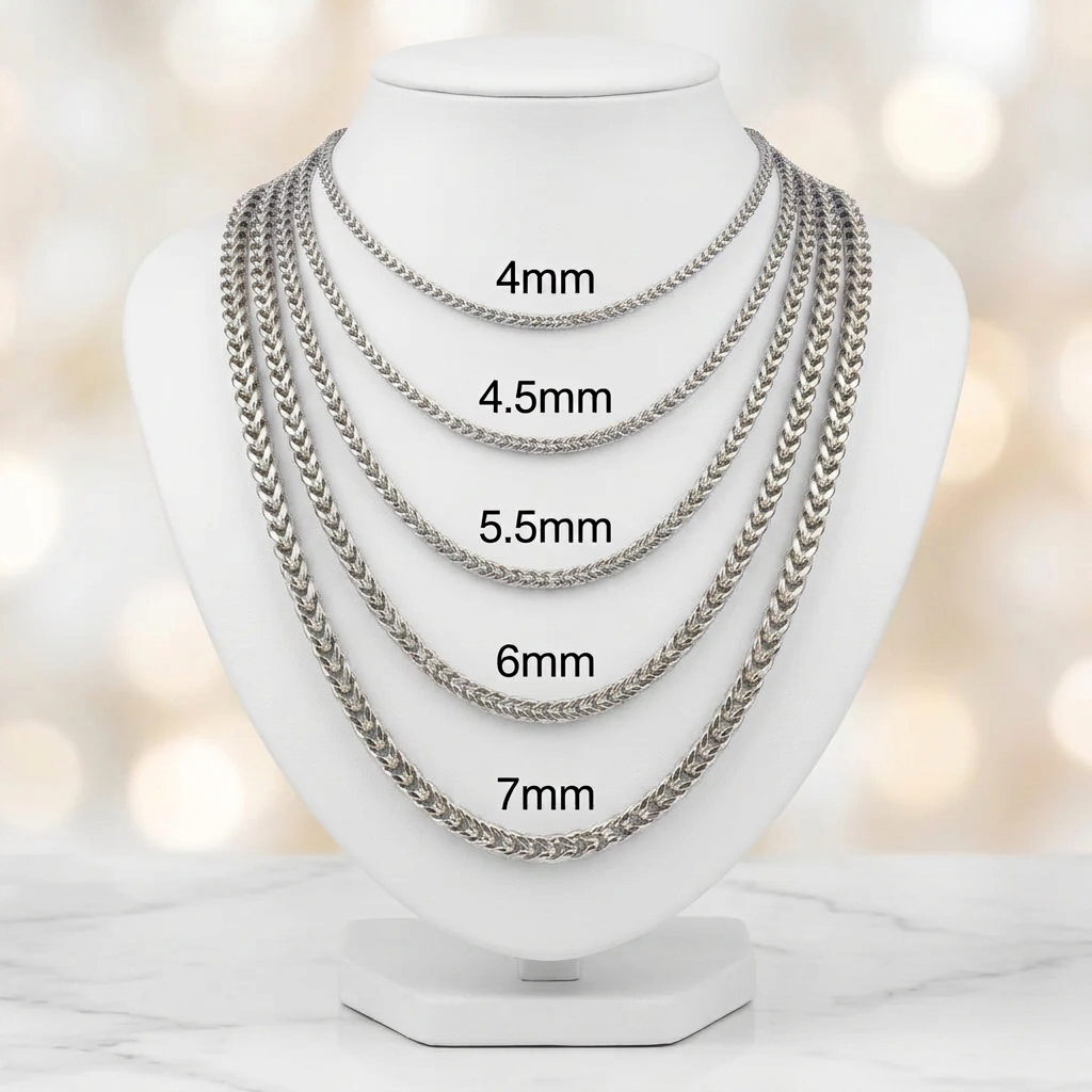10KT Gold Hollow Franco Chains