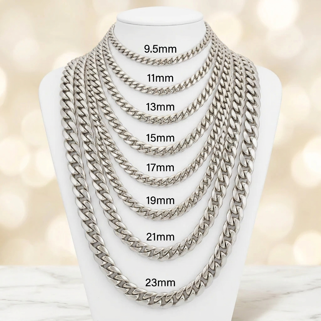 10KT Gold Hollow Miami Cuban Link Chains