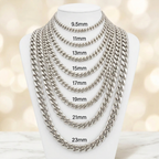 10KT Gold Hollow Miami Cuban Link Chains