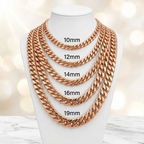 10KT Gold Hollow Puff Cuban Chains