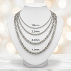 10KT Gold Solid Byzantine Chains