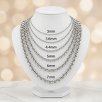 10KT Gold Solid Cable Chains