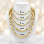 14KT Gold Diamond Cut Moon Chain
