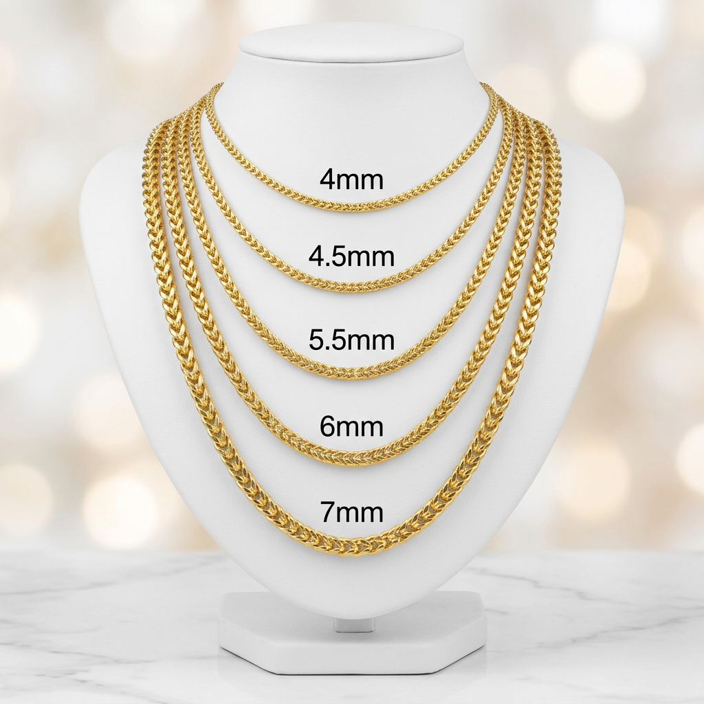 14KT Gold Hollow Franco Chains
