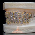 JDWR-2026-30 Flawless Mosaic Set Grillz Yellow Gold (Pull Out)