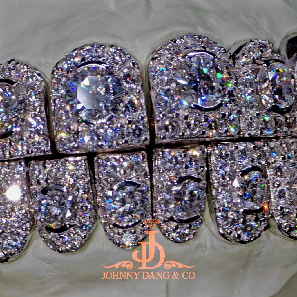 JDWR-2026-36 NO GIA "Honeymoon" Set Grillz White Gold (Perms)