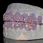 JDWR-2026-22 Flawless BBHoneycomb Set Grillz Rose Gold (Pull Out)