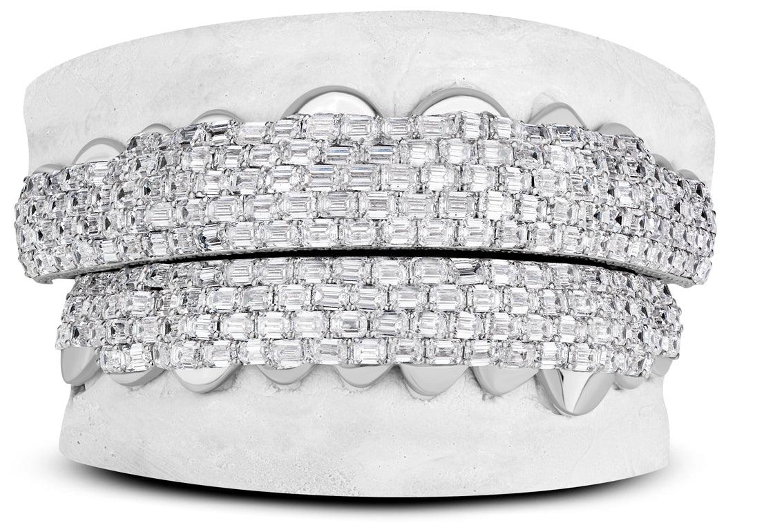 JDTK-G4070-Emerald Prong set Diamonds - Johnny Dang & Co