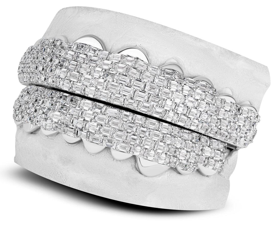 JDTK-G4070-Emerald Prong set Diamonds - Johnny Dang & Co