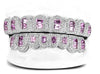 JDTK-G4050-Honeycomb Prong / Pink Emerald cut - Johnny Dang & Co