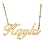 JDTK-SP86135 - CUSTOM 14K GOLD SCRIPT NAMEPLATE NECKLACE