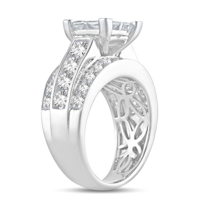 14K 3.50CT PR/CT Diamond RING. - Johnny Dang & Co