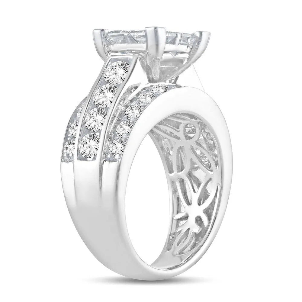 14K 3.50CT PR/CT Diamond RING. - Johnny Dang & Co