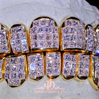 JDWR-2026-18 Flawless "King Princess Cut" Invisible Set Grillz Yellow Gold (Perm)