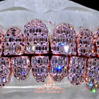 JDWR-2026-25 Flawless Emerald Prong Set Grillz Rose Gold (Perms)