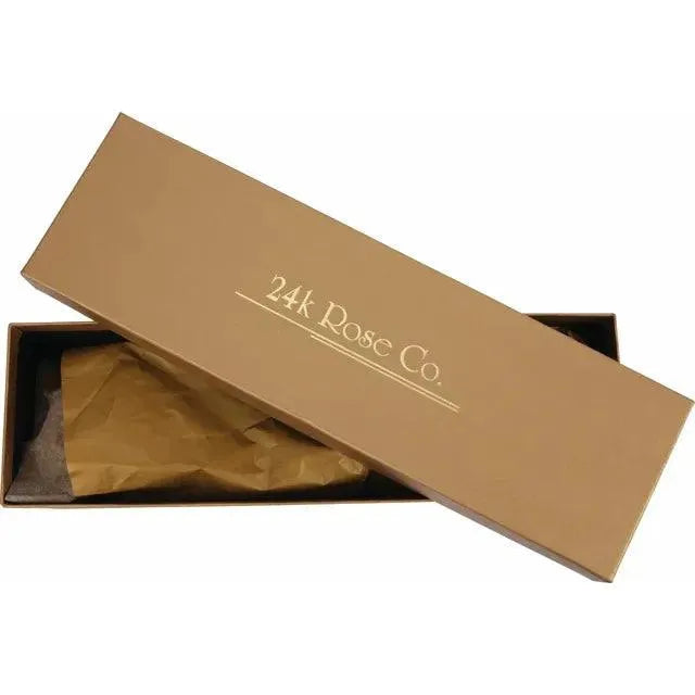 JDSP61-9149 LACQUERED WHITE ROSE WITH GOLD TRIM - Johnny Dang & Co