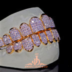 JDWR-2026-21 Flawless "Princess Cut" Invisible Set Grillz Yellow Gold (Perm)