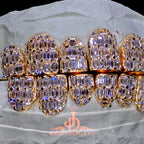 JDWR-2026-27 Flawless Emerald Prong Set Grillz Yellow Gold (Perms)