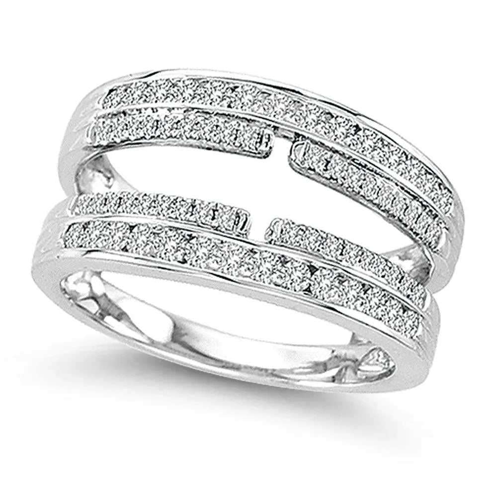 14K 0.51CT Diamond RING GUARD. - Johnny Dang & Co