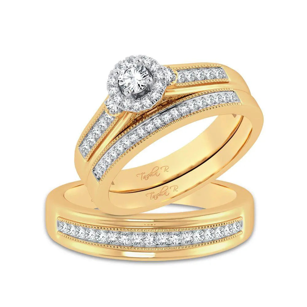 14K 0.50ct Diamond Trio Set - Johnny Dang & Co