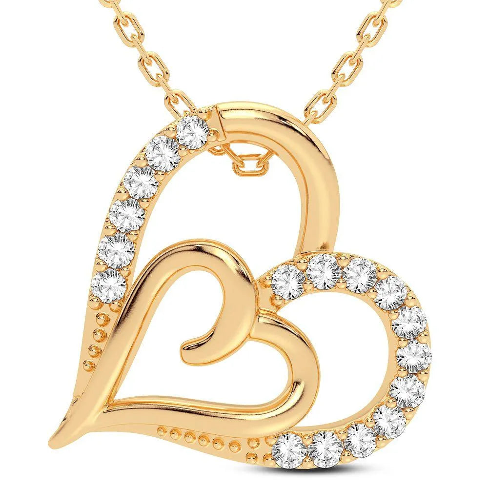 14K 0.11CT Diamond Pendant - Johnny Dang & Co