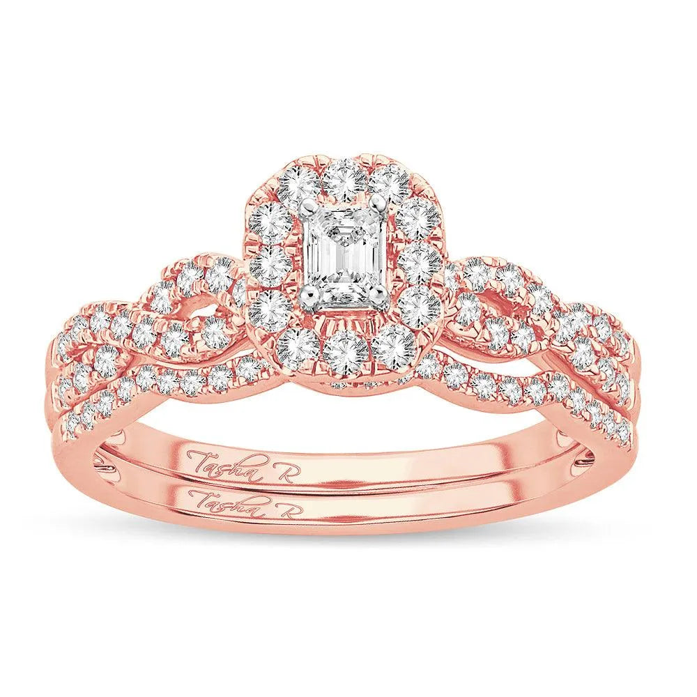 14K 0.60CT DIAMOND BRIDAL RING - Johnny Dang & Co