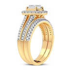 14K 0.62CT Diamond Bridal Ring - Johnny Dang & Co