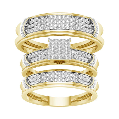 10K 0.50ct Diamond Trio Set - Johnny Dang & Co