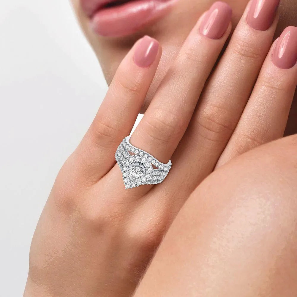 14K 2.00CT DIAMOND BRIDAL RING - Johnny Dang & Co