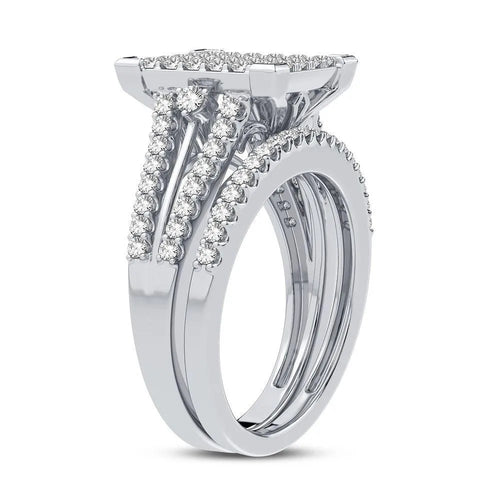 10K 1.00CT DIAMOND BRIDAL RING - Johnny Dang & Co