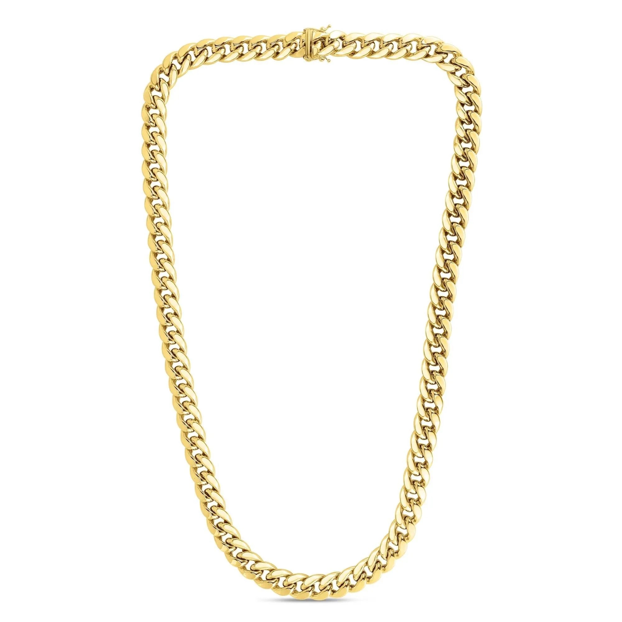 10K Gold 7.2mm Semi-Solid Classic Miami Cuban - Johnny Dang & Co