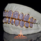 JDWR-2026-9 Flawless "Carre Cut" Invisible Set Grillz Yellow Gold (Perm)