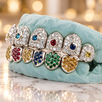 JDWR-G60-3 Ornaments Individual Permanent Colorful Diamond Grill