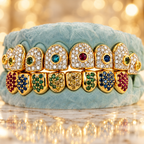 JDWR-G60-3 Ornaments Individual Permanent Colorful Diamond Grill