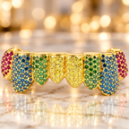 JDWR-G60-2 Ornaments II 8 Top or BottomTeeth Pull out Colorful Grill