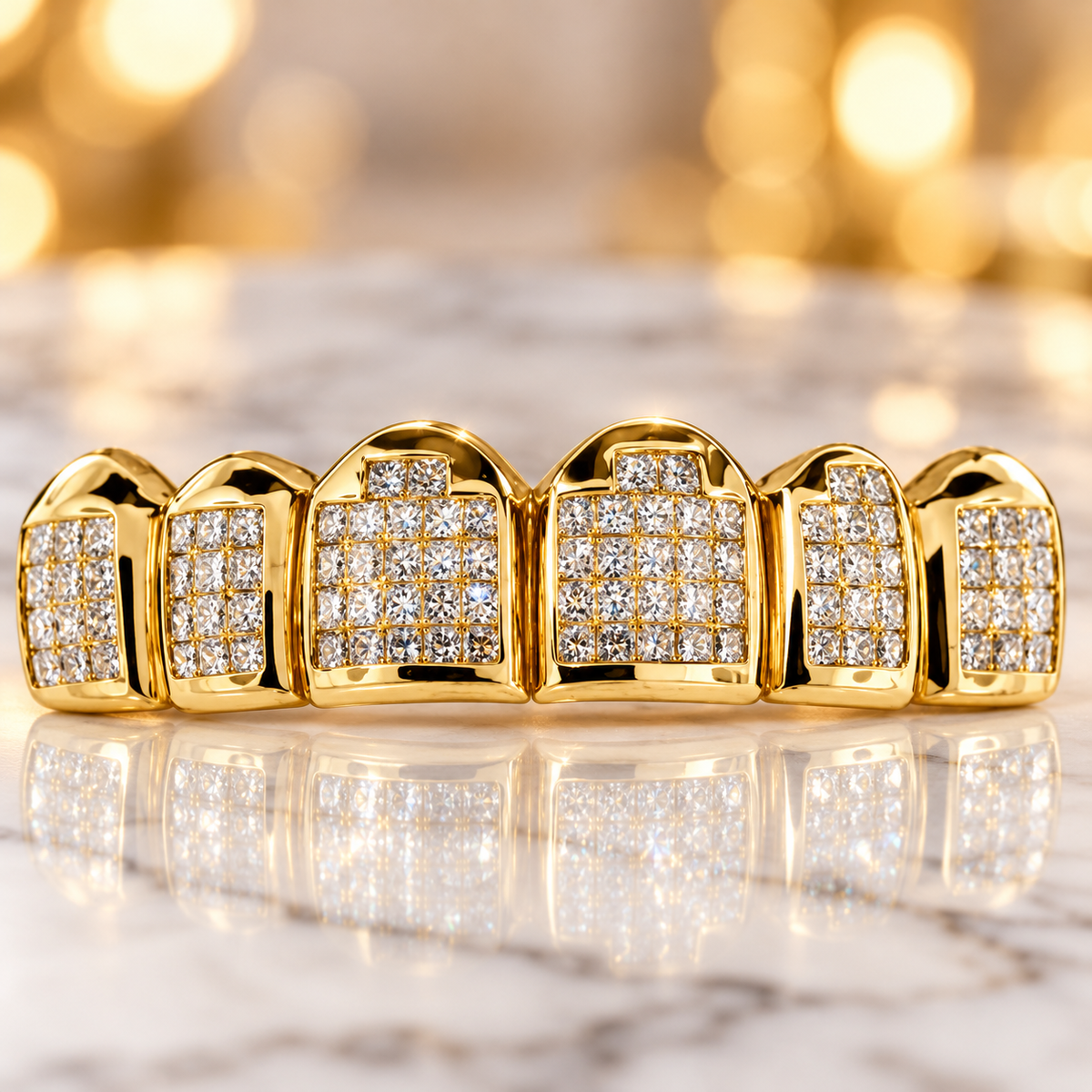 JDWR-S2112-6 REAL TEETH SHAPE GRILL