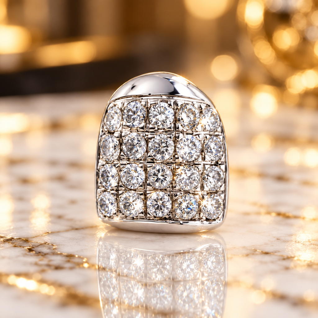 JDWR-G63-RIDING SOLO SINGLE 18K INDIVIDUAL DIAMOND TOOTH
