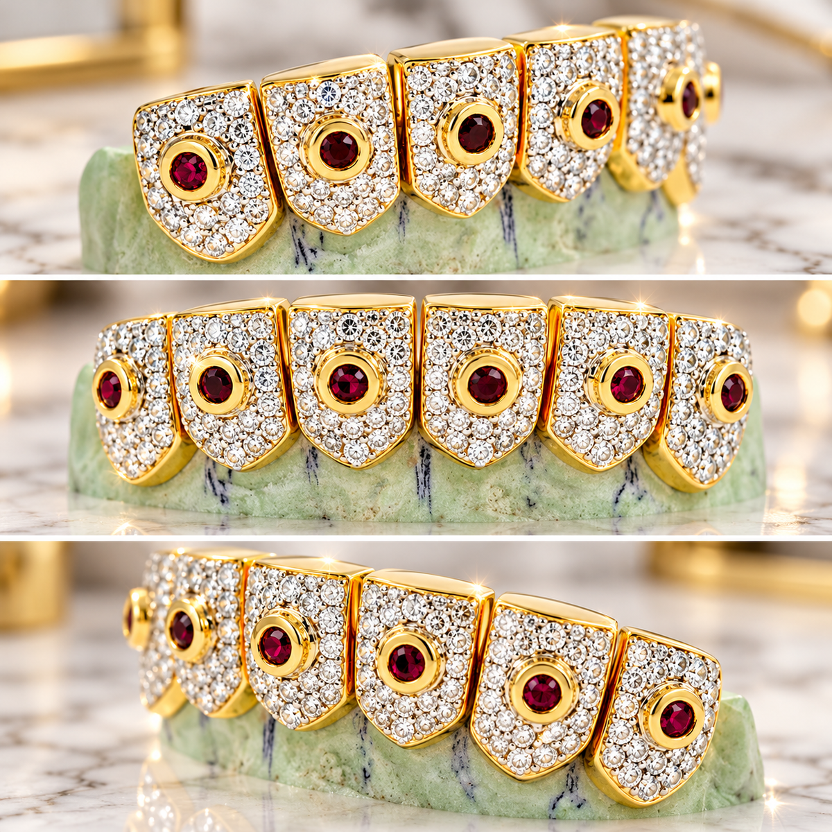 JDWR-S171201-1 18K INDIVIDUAL OR PULL OUT DIAMOND TEETH