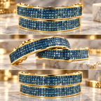 JDWR-65- 8 TOP OR 8 BOTTOM BLUE MAGIC 4 ROW HAND SET DIAMOND GRILL