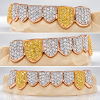 JDWR-C108D1 ROUND DIAMOND HAND PRONG SET GRILL