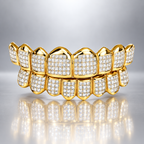 JDWR-058 -  8 TOP OR 8 BOTTOM INVISIBLE SET DIAMOND GRILLZ