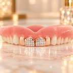 JDWR-DTG1 - FOUR INDIVIDUAL TEETH DENTURE GRILL