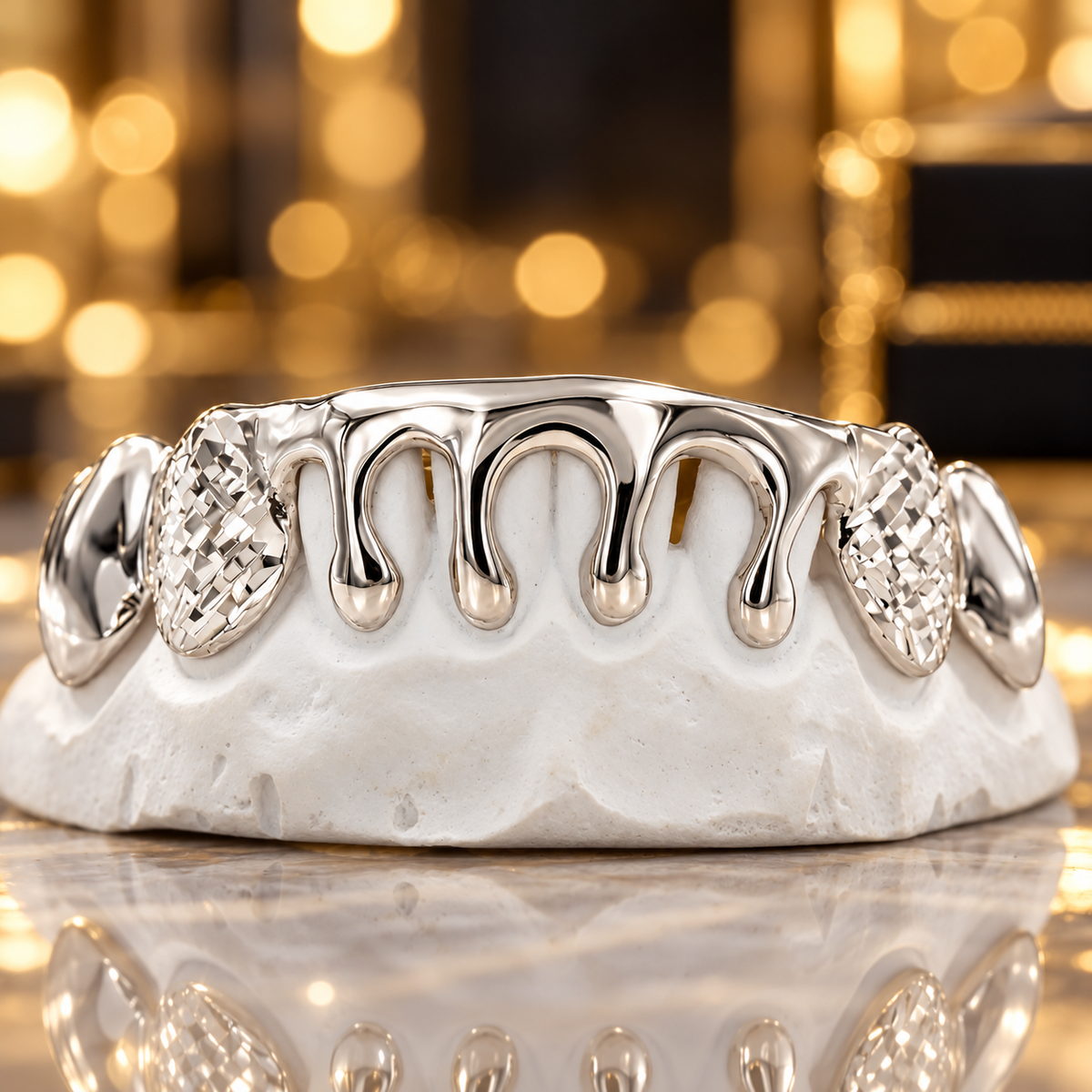 JDWR-53-C-8 Piece Dripping Gold Grill