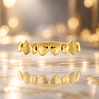 JDWR-3002A- 6 TOP OR BOTTOM SOLID WITH DIAMONDS DUST GRILLZ