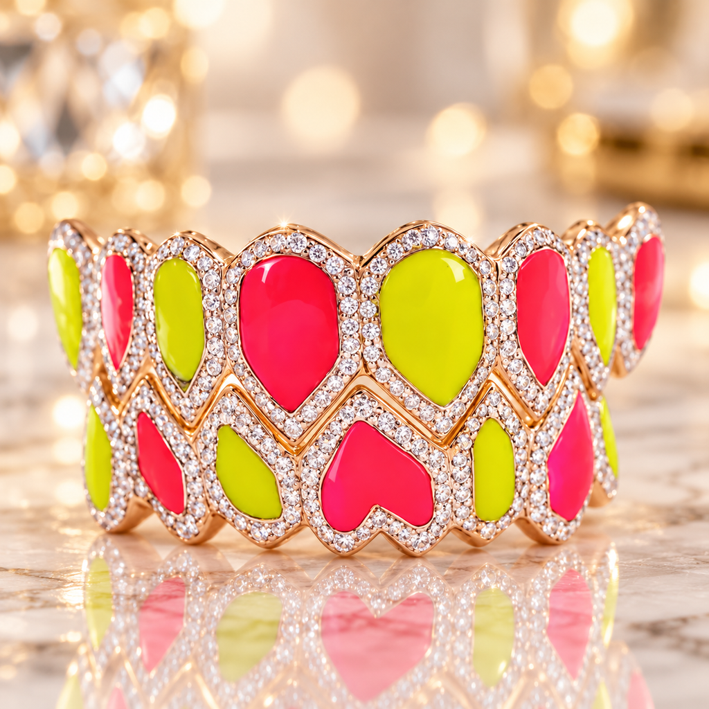 JDWR-CPG171210 RIFF RAFF CUSTOM CANDY ENAMEL DIAMOND GRILL