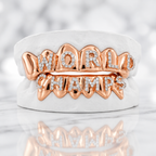 JDWR-127- Cubic Zirconia World Champs 6 Top & 6 Bottom Teeth Grill