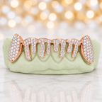JDWR-2024 - 6 TOP OR 6 BOTTOM SI Hand prong Dripping Diamond Grillz
