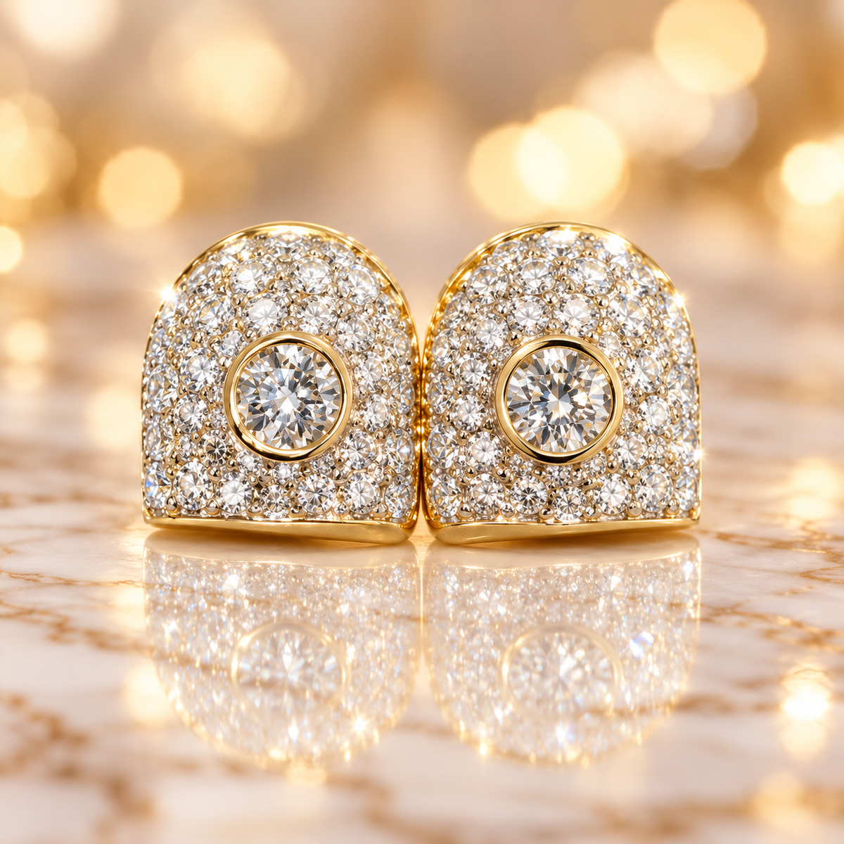 JDWR-S2530075c  Permanent Prong and Bezel Set Gold Teeth